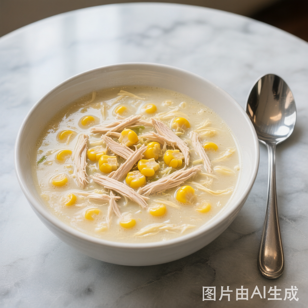 Creamy Chicken Corn Soup (Chinese Style) 鸡茸玉米汤 — homemade Chinese food