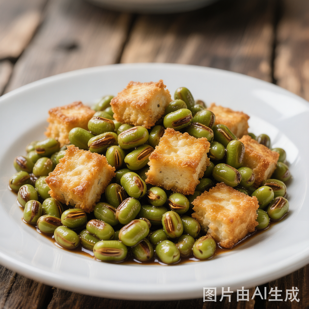 Green Bean and Tofu Stir-Fry 菜豆豆腐 — homemade Chinese food